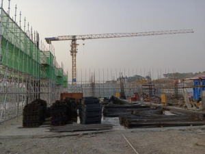 环江高铁站项目报道——团队进驻现场准备钢结构网架预埋件安装